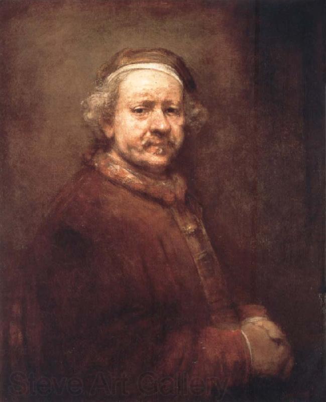 REMBRANDT Harmenszoon van Rijn Self-Portrait at the Age of 63,1669 France oil painting art